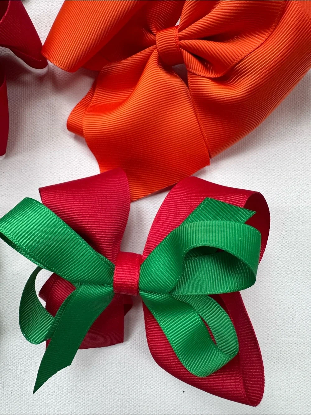 Boutique Girls Hair Bow Bundle | 6 Large Grosgrain Holiday & Everyday Bows